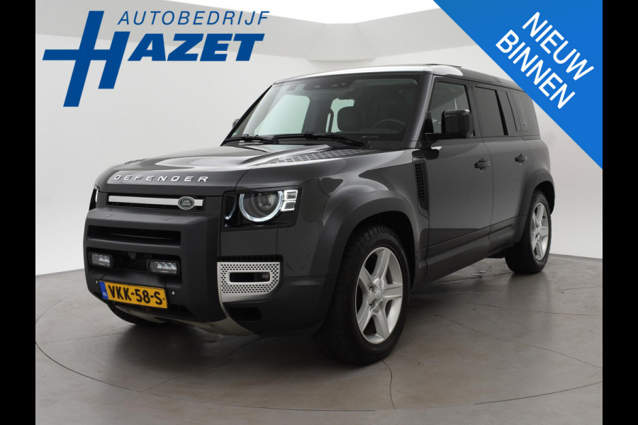Land Rover Defender 3.0 P400 6-CILINDER BENZINE GRIJS KENTEKEN HSE + PANORAMA | HEAD-UP | TREKHAAK | 360 CAMERA