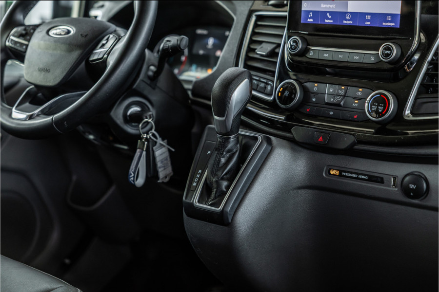 Ford Transit Custom 300 2.0 TDCI DC | Dubbel cabine | L+R Schuifdeur | Elek stoelen | CarPlay | Lederen bekleding | Navigatie | Stoelverwarming | Nieuwe APK | NAP Logisch