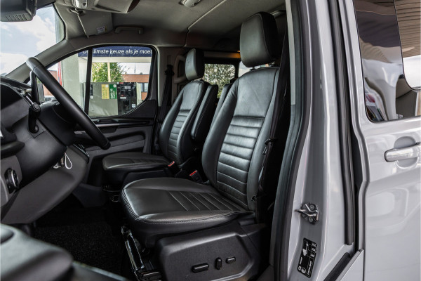 Ford Transit Custom 300 2.0 TDCI DC | Dubbel cabine | L+R Schuifdeur | Elek stoelen | CarPlay | Lederen bekleding | Navigatie | Stoelverwarming | Nieuwe APK | NAP Logisch