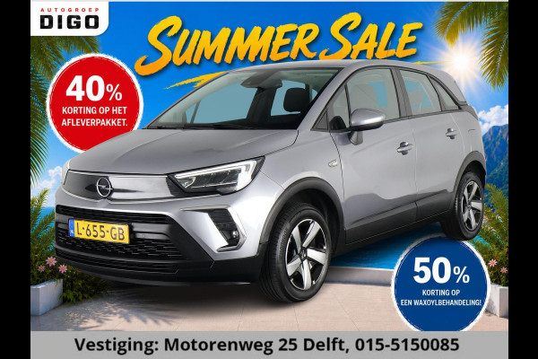 Opel Crossland 1.2 TURBO EDITION 1e EIG. GARANTIE TOT 5-2031* 100% ONDERHOUDEN. CARPLAY NAVIGATIE. CRUISE CONTROL . PARKEERSENSOREN VOOR & ACHTER .