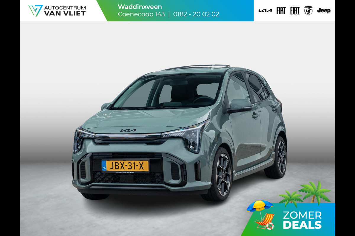 Kia Picanto 1.0 DPI GT-Line | Automaat | 16" | Navi | Clima | Stoel&Stuur Verw. | PDC | Camera l Zwarte logo's