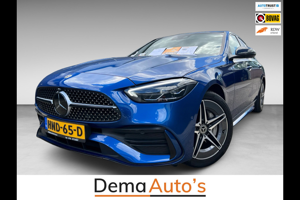 Mercedes-Benz C-Klasse 300 e AMG BLACK-LINE 313PK SOH-TEST/LUCHTVERING/PANO/V-COCKPIT/NAVI/DAB/CARPLAY/CAM///