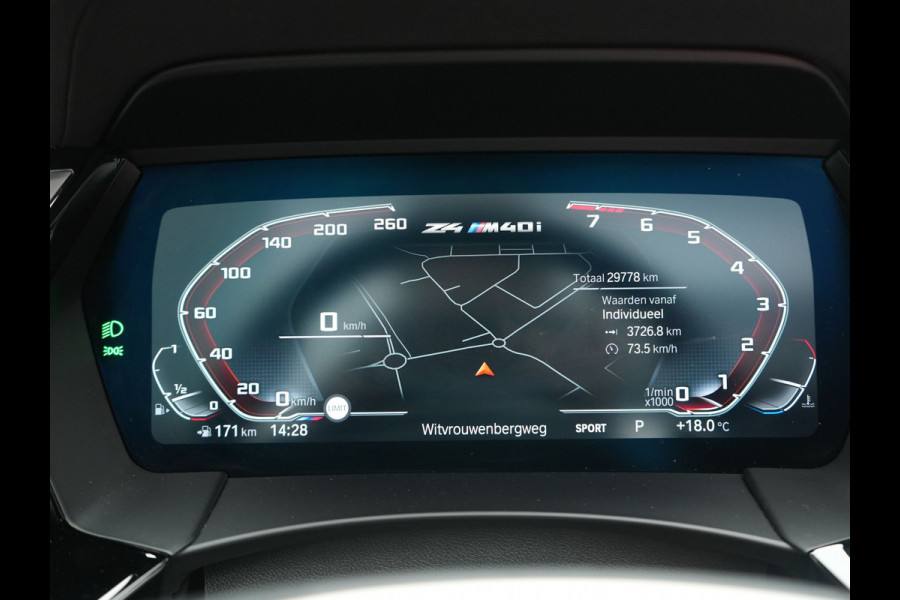 BMW Z4 Roadster M40i M Sport 340pk Dealer O.H. | Adaptive Cruise | Camera | Harman / Kardon | Lederen Sportstoelen Memory & Verwarmd | Adaptief Onderstel | Sfeerverlichting | Stuur Verwarmd | 19"L.M | Apple Carplay | Virtual | Navigatie |