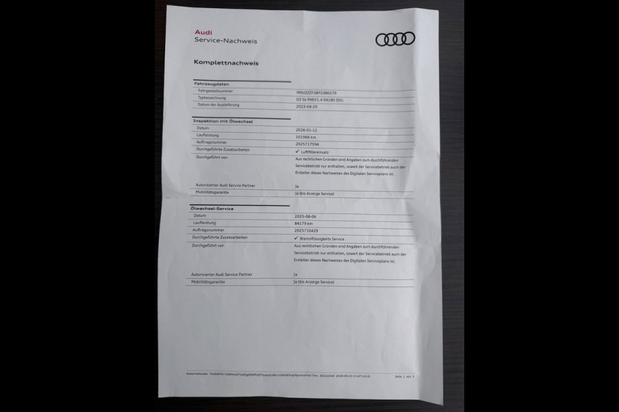 Audi Q3 Sportback 45 TFSI e 3X S-LINE BLACKLINE 20'' PANO/LEDER/SFEERVERL/E-STOELEN/SONOS/CAM/ADAPT-CR///