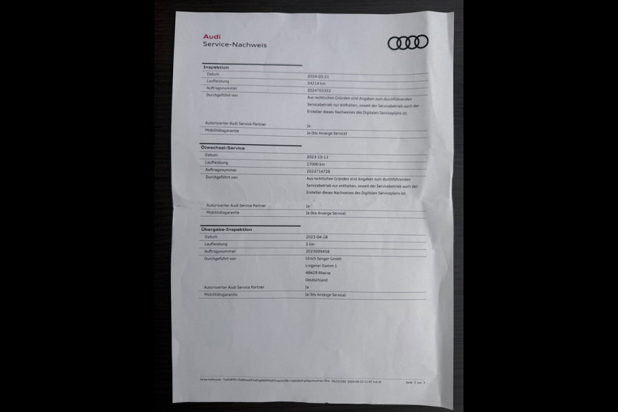 Audi Q3 Sportback 45 TFSI e 3X S-LINE BLACKLINE 20'' PANO/LEDER/SFEERVERL/E-STOELEN/SONOS/CAM/ADAPT-CR///