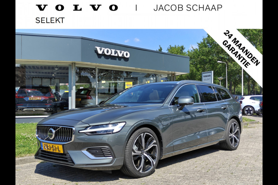 Volvo V60 T6 AWD 350PK Plug-in Hybrid Ultra Bright | Demo | BLIS | Stoelventilatie | Massage Stoelen | Panodak | 360 Camera | B&W |