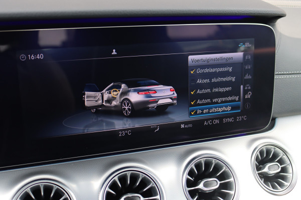 Mercedes-Benz E-Klasse Cabrio 200 AMG Line Premium Aut9 | Airscarf | Burmester | Memory | HUD | Surround Camera | Dodehoekassistent | Intelligent Light System | Cabrioletcomfortpakket |