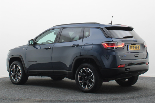 Jeep Compass 4xe 240 Plug-in Hybrid Electric Trailhawk Panoramadak, Leder/Stof, ACC, Camera, Apple Carplay, Virtual Cockpit, 17''