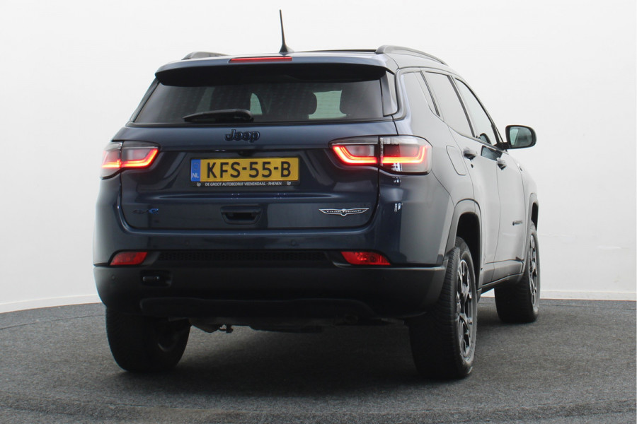 Jeep Compass 4xe 240 Plug-in Hybrid Electric Trailhawk Panoramadak, Leder/Stof, ACC, Camera, Apple Carplay, Virtual Cockpit, 17''
