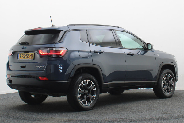Jeep Compass 4xe 240 Plug-in Hybrid Electric Trailhawk Panoramadak, Leder/Stof, ACC, Camera, Apple Carplay, Virtual Cockpit, 17''