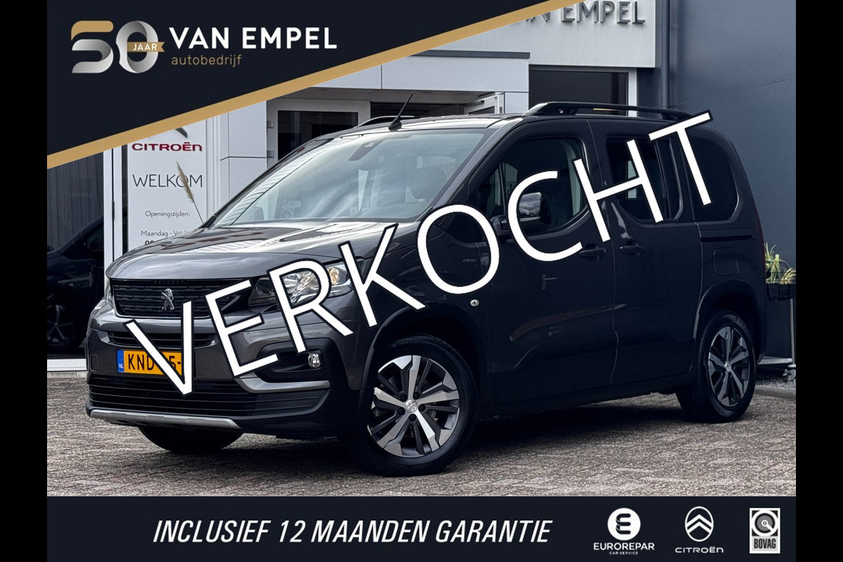 Peugeot Rifter 1.2 Puretech GT-Line | Trekhaak | Peugeot dealer onderhouden | Facturen onderhoud aanwezig | 5-Persoons