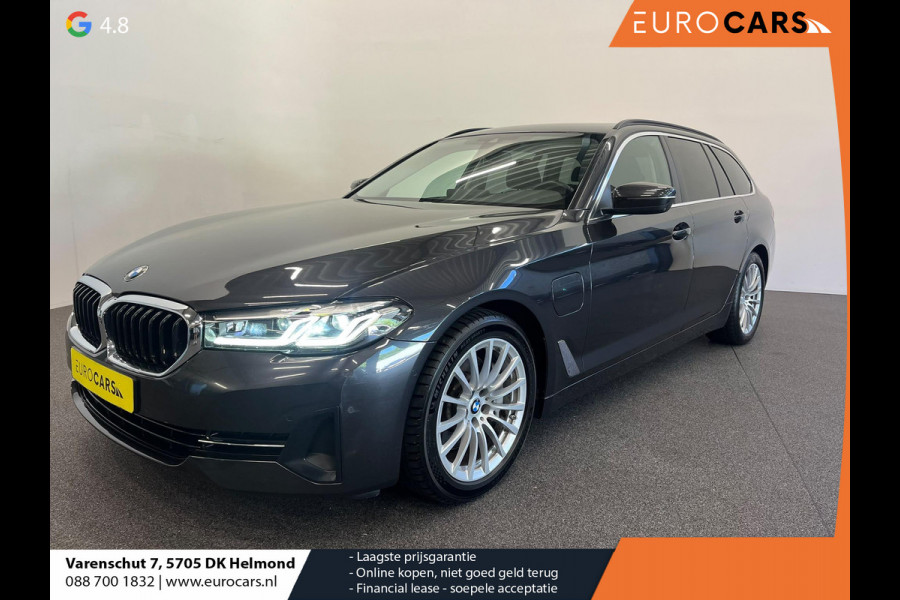 BMW 5 Serie Touring 530e High Executive Panoramadak Navigatie Apple Carplay Android Auto 360 camera Parkeerhulp Cruise Control Adaptieve LED-koplampen Stoelverwarming Leder Climate Control Lichtmetalen velgen Privacy Glass