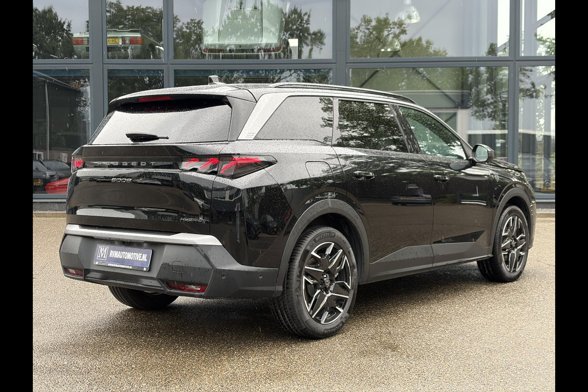 Peugeot 5008 1.2 Hybrid 145 GT 7p ADAPTIVE CRUISE | 360° CAMERA | STOEL- & STUURVERWARMING | MEMORY SEAT MET MASSAGE | DODEHOEKDETECTIE | DRIVE ASSIST | FABRIEKSGARANTIE T/M 07-2027