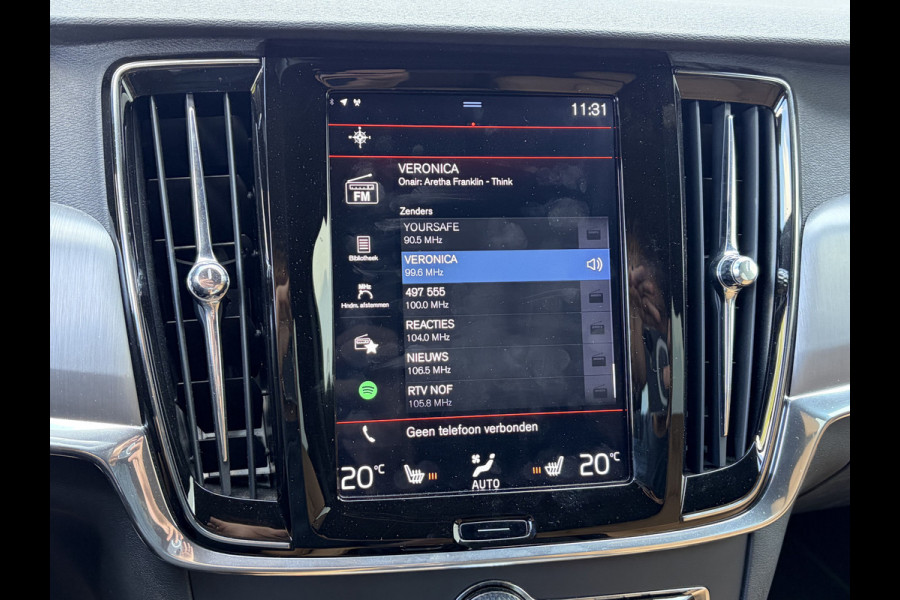 Volvo V90 2.0 T5 90th Anniversary Edition Trekhaak Adap.Cruise Camera Stoelverw Leer Voll.Onderhouden!