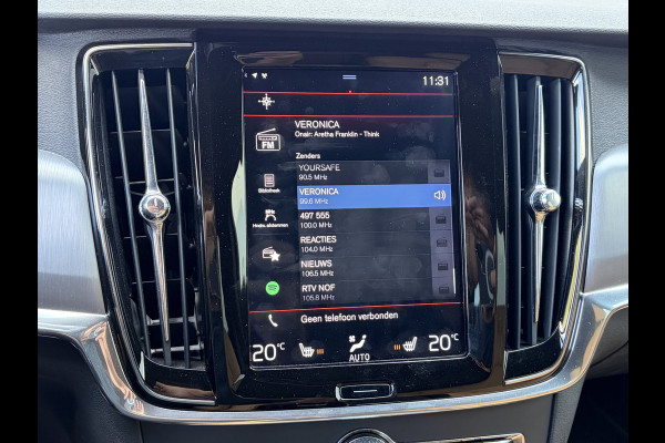 Volvo V90 2.0 T5 90th Anniversary Edition Trekhaak Adap.Cruise Camera Stoelverw Leer Voll.Onderhouden!