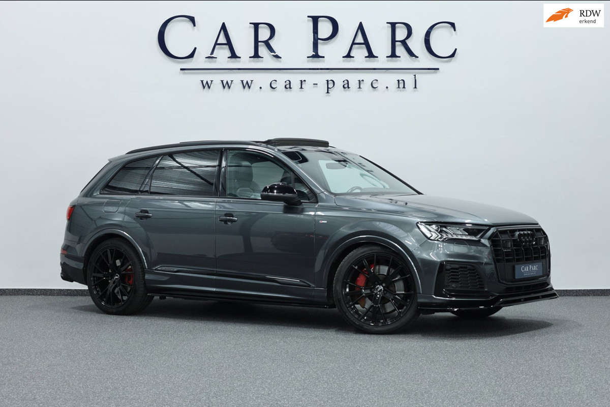 Audi Q7 60 TFSI e quattro Competition 456+PK 3x S-LINE/MAXTON/B&O/SFEER/PANO/LUCHT/RS ZETELS+S.VERWARMING/21"/ACC/12 MND GARANTIE