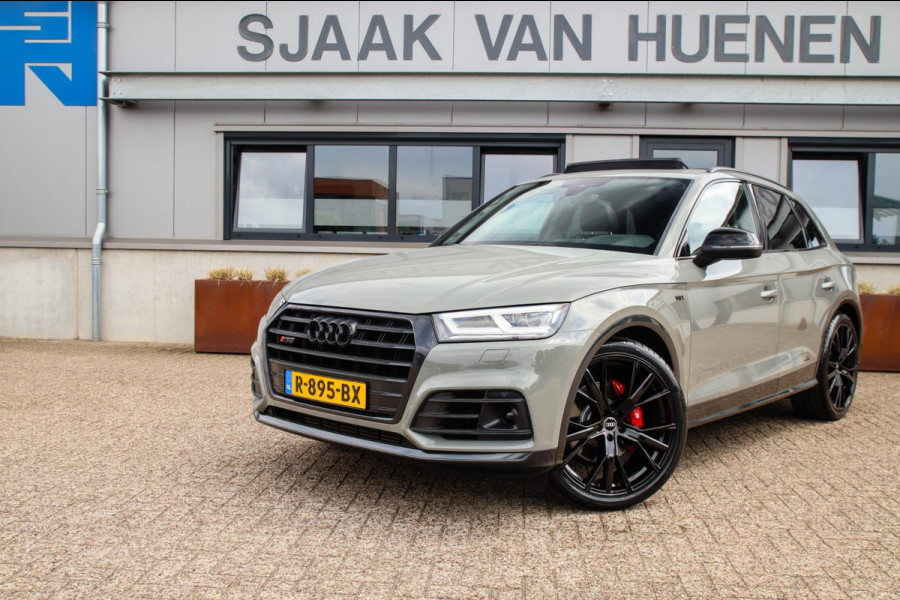 Audi SQ5 3.0 TFSI Q5 Quattro S-Line 354pk Automaat! 1e Eig|DLR|Quantum|Kuipstoelen|Panoramadak|Virtual Cockpit|Black|Carbon|22inch
