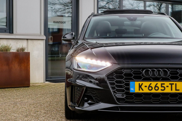 Audi A4 Avant 2.0 TFSI S line Black Edition Facelift 245pk S-Tronic! 1e|DLR|Panoramadak|Virtual Cockpit|Leder|LED Matrix|Black