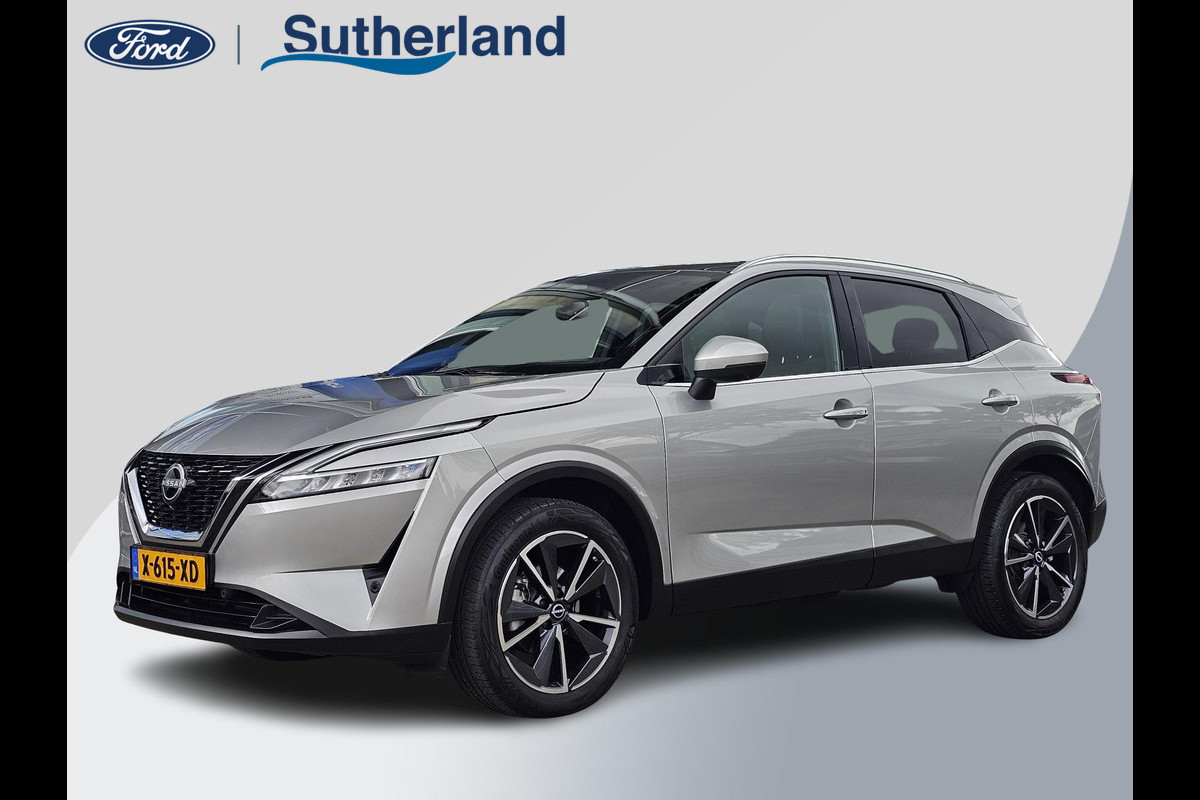 Nissan QASHQAI 1.3 MHEV Xtronic Tekna Zéér luxe | 1ste eigenaar | Dealeronderhouden | Full led | Virtual cockpit | Adaptive cruise | Head-up protectie | Elek. bedienbare achterklep etc.