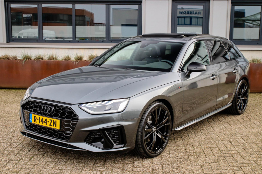 Audi A4 Avant 2.0 TFSI S line Black Edition Facelift 245pk S-Tronic! 1e|DLR|Panoramadak|Virtual Cockpit|Leder|LED Matrix|Black|20