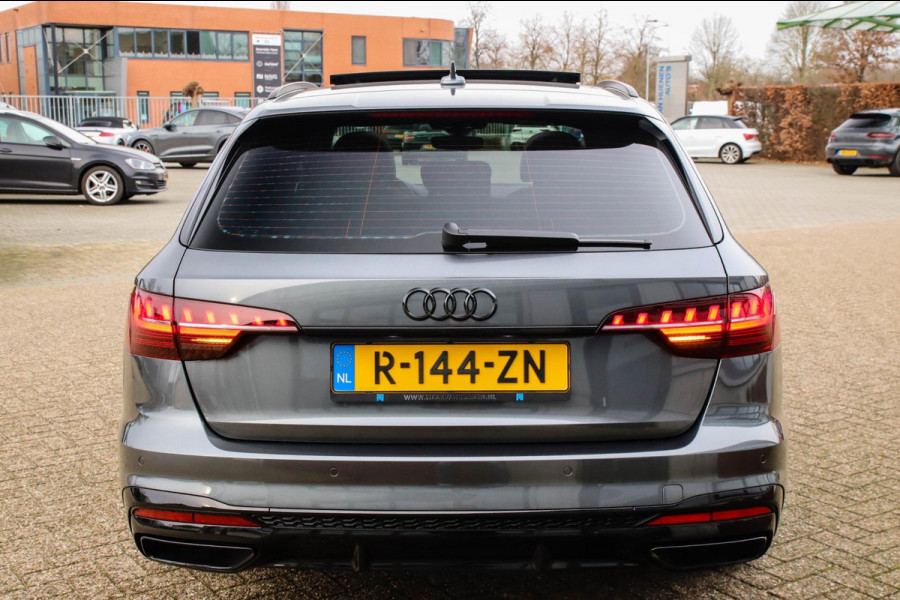 Audi A4 Avant 2.0 TFSI S line Black Edition Facelift 245pk S-Tronic! 1e|DLR|Panoramadak|Virtual Cockpit|Leder|LED Matrix|Black|20