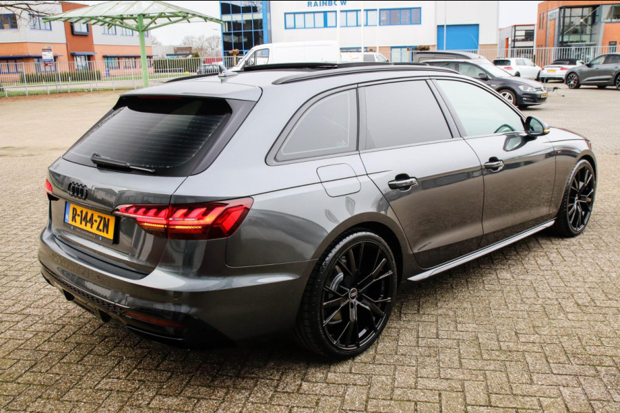 Audi A4 Avant 2.0 TFSI S line Black Edition Facelift 245pk S-Tronic! 1e|DLR|Panoramadak|Virtual Cockpit|Leder|LED Matrix|Black|20