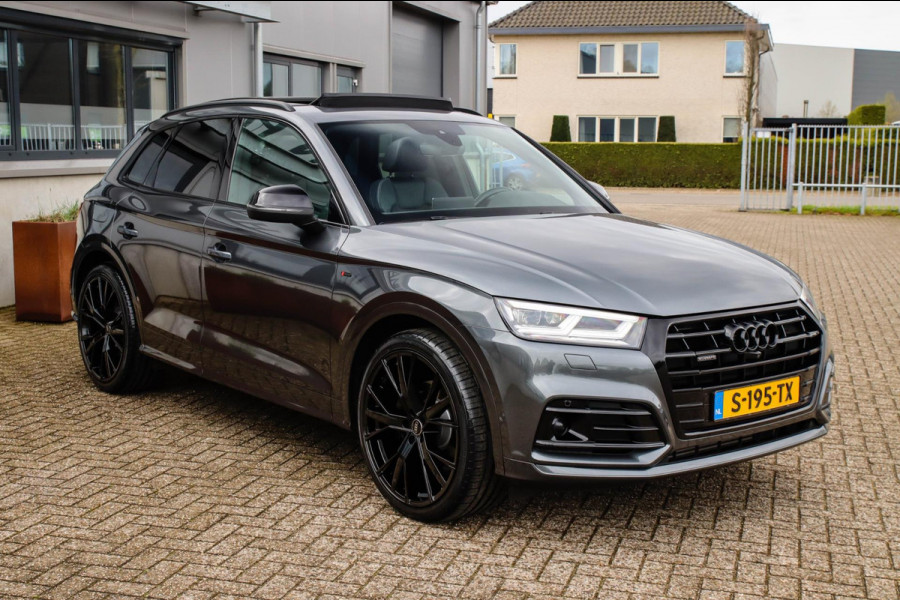 Audi Q5 2.0 TFSI Quattro Pro Line S S-Line 252pk Automaat! 1e|Dealer|Luchtvering|Panoramadak|Virtual Cockpit|360 Camera|ACC|Black