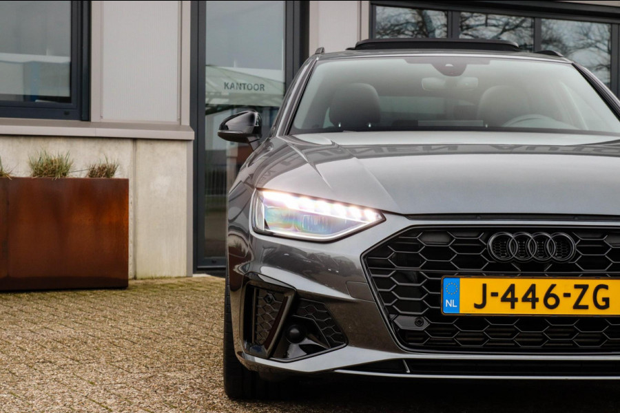 Audi A4 Avant 2.0 TFSI S line Black Edition Facelift 245pk S-Tronic! 1e|NL|DLR|Panoramadak|Virtual Cockpit|Leder|LED Matrix|Black