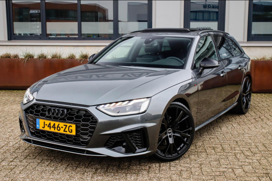 Audi A4 Avant 2.0 TFSI S line Black Edition Facelift 245pk S-Tronic! 1e|NL|DLR|Panoramadak|Virtual Cockpit|Leder|LED Matrix|Black