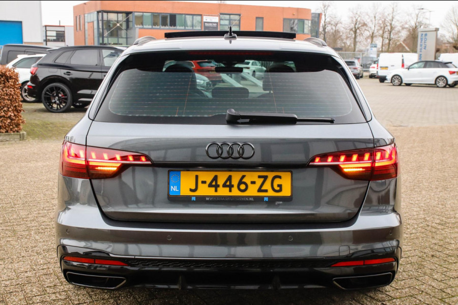Audi A4 Avant 2.0 TFSI S line Black Edition Facelift 245pk S-Tronic! 1e|NL|DLR|Panoramadak|Virtual Cockpit|Leder|LED Matrix|Black