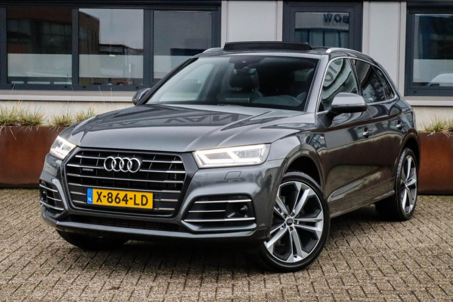 Audi Q5 55 TFSI e Quattro Competition Pro Line S S-Line 367pk Automaat! 1e|DLR|Panoramadak|Virtual Cockpit|LED Matrix|ACC|Black|21