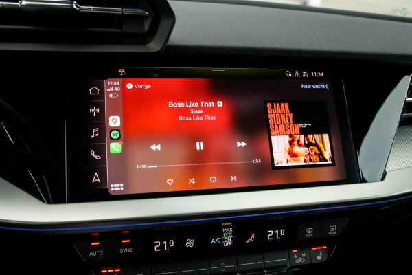 Audi A3 Limousine 35 1.5 TFSI S Edition One S-line 150pk S-Tronic Lederen kuipstoelen|Virtual Cockpit|Panoramadak|LED Matrix|Black