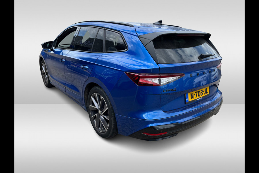 Škoda ENYAQ iV 60 Sportline / Trekhaak / Camera / Leer&Alcantara / Keyless / 20'' / CarPlay / Matrix LED / Stoelverwarming 4x / Dodehoek / DAB / ACC