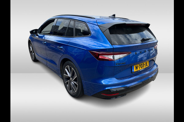 Škoda ENYAQ iV 60 Sportline / Trekhaak / Camera / Leer&Alcantara / Keyless / 20'' / CarPlay / Matrix LED / Stoelverwarming 4x / Dodehoek / DAB / ACC