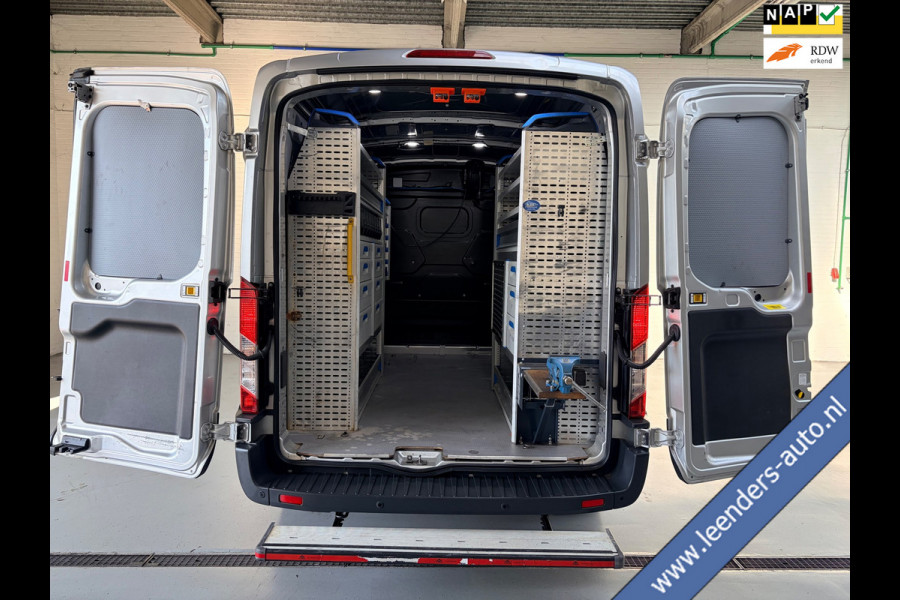 Ford Transit Automaat Servicewagen 350 2.0 TDCI 131PK euro6 L2H2 3Persoons Trend, Sortimo werkplaats inrichting, RIJKLAARPRIJS