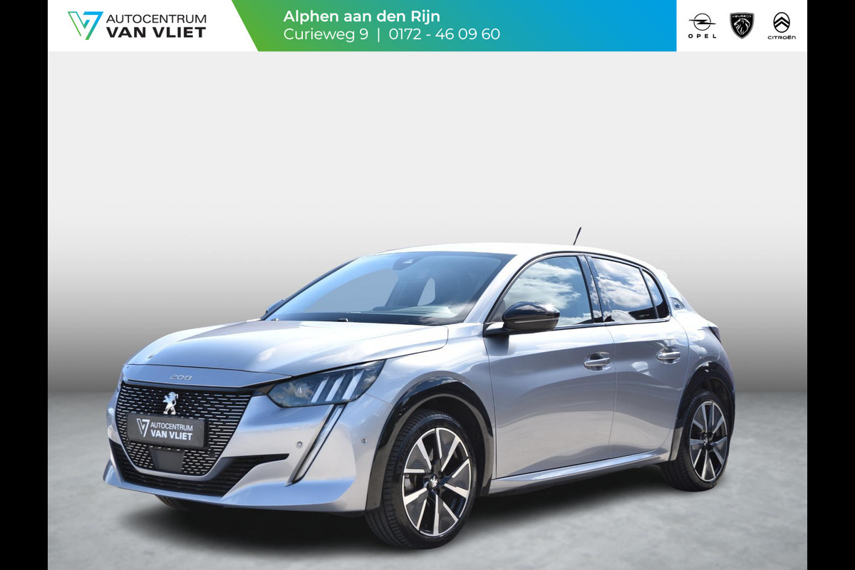 Peugeot e-208 EV GT Pack 50 kWh l voorstoelen verwarmd l adaptive cruise control l Apple Carplay/Android Auto l Alcantara bekleding