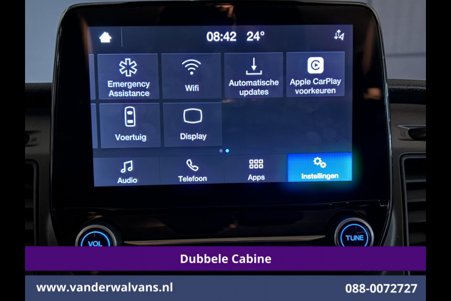 Ford Transit Custom 2.0 TDCI 130pk L2H1 Dubbele Cabine Euro6 Airco | 6-Zits | Apple Carplay | LED | Cruisecontrol 2800kg trekhaak, Stoelverwarming, Verwarmde voorruit, Parkeersensoren