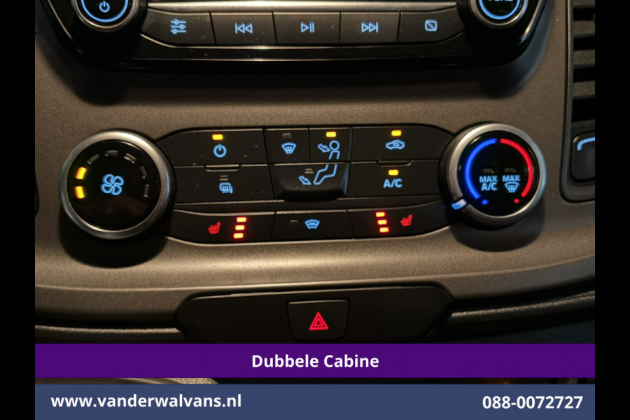 Ford Transit Custom 2.0 TDCI 130pk L2H1 Dubbele Cabine Euro6 Airco | 6-Zits | Apple Carplay | LED | Cruisecontrol 2800kg trekhaak, Stoelverwarming, Verwarmde voorruit, Parkeersensoren