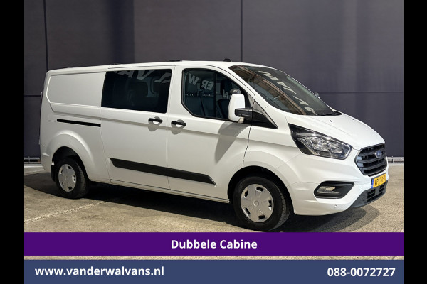 Ford Transit Custom 2.0 TDCI 130pk L2H1 Dubbele Cabine Euro6 Airco | 6-Zits | Apple Carplay | LED | Cruisecontrol 2800kg trekhaak, Stoelverwarming, Verwarmde voorruit, Parkeersensoren