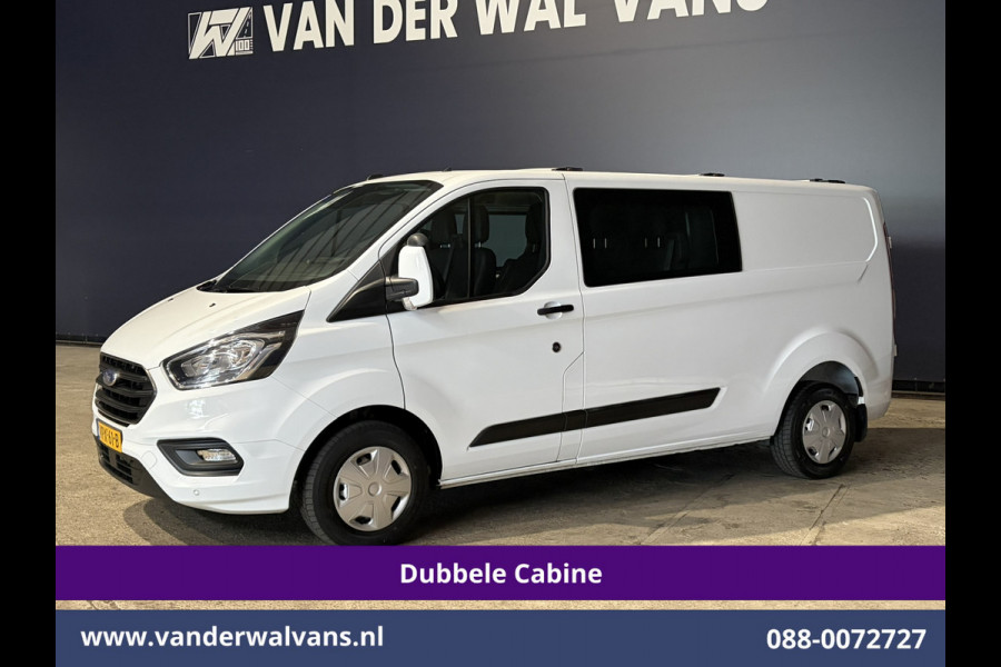 Ford Transit Custom 2.0 TDCI 130pk L2H1 Dubbele Cabine Euro6 Airco | 6-Zits | Apple Carplay | LED | Cruisecontrol 2800kg trekhaak, Stoelverwarming, Verwarmde voorruit, Parkeersensoren