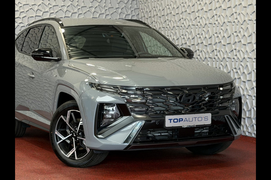 Hyundai Tucson NIEUWE AUTO 1.6 T-GDI PHEV N-LINE 360.CAMERA ELEK.KLEP ELEK.STOEL/GEHEUGEN VERWARMD/KOELING SUBWFR 19"LMV ZWARTE HEMEL STUURVERW PLUG IN HYBRIDE