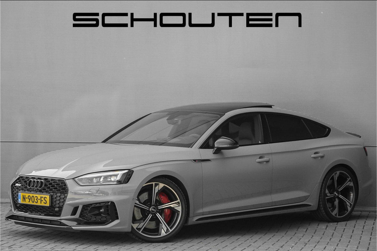 Audi A5 Sportback RS5 2.9 TFSI Quattro Pano Nardo RS Stoelen HUD ACC Black Optiek Sportuitlaat