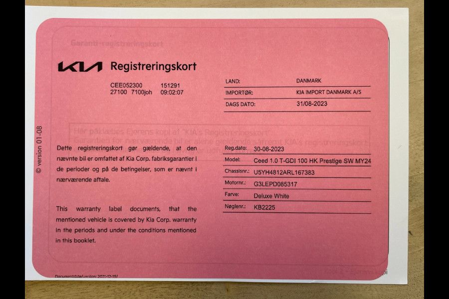 Kia Ceed Sportswagon 1.0 T-GDi DynamicLine|APPLE CARPLAY, ANDROID AUTO|STOEL-,STUURVERW|CAMERA|CRUISE,CLIMATE|1E EIG.|INCL.BTW|