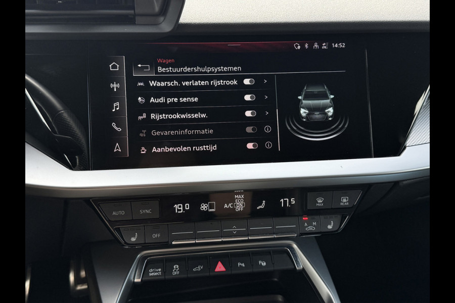 Audi A3 Sportback 40 TFSI e S-line | B&O | Elektr. achterklep | Dodehoek | Carplay | Camera | Virtual | Dealer onderhouden