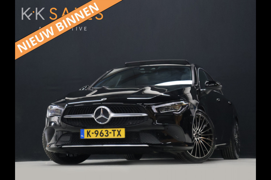 Mercedes-Benz CLA-Klasse 180 Business Solution Luxury [PANORAMADAK, PREMIUM SOUND, MEMORY SEATS, ELEKTRISCHE STOELEN, MULTIBEAM LED, STOELVERWARMING, CAMERA, SFEERVERLICHTING, PDC V+A, CRUISE CONTROL, GROOT NAVIGATIE, CLIMATE CONTROL, KEYLESS, W