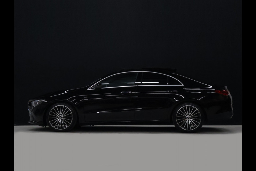 Mercedes-Benz CLA-Klasse 180 Business Solution Luxury [PANORAMADAK, PREMIUM SOUND, MEMORY SEATS, ELEKTRISCHE STOELEN, MULTIBEAM LED, STOELVERWARMING, CAMERA, SFEERVERLICHTING, PDC V+A, CRUISE CONTROL, GROOT NAVIGATIE, CLIMATE CONTROL, KEYLESS, W