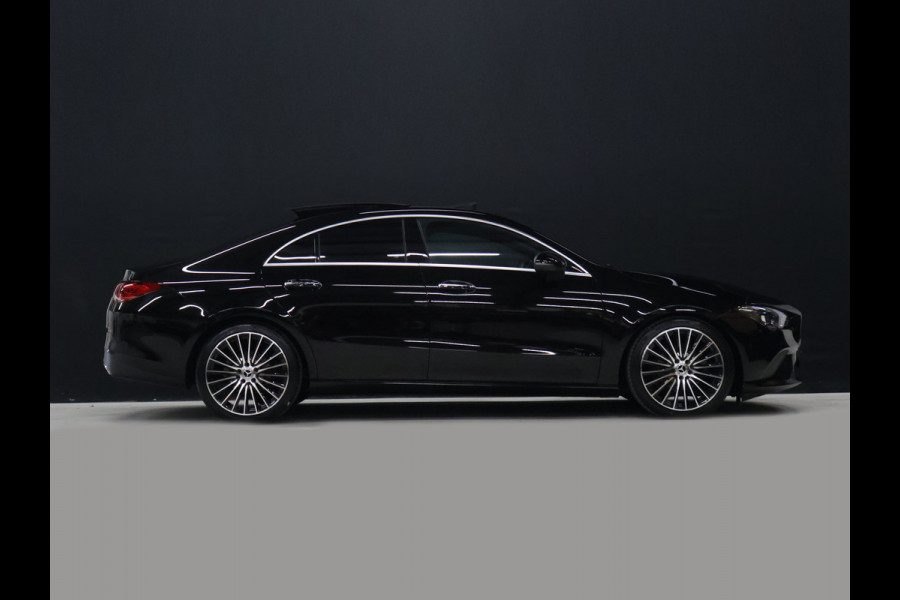 Mercedes-Benz CLA-Klasse 180 Business Solution Luxury [PANORAMADAK, PREMIUM SOUND, MEMORY SEATS, ELEKTRISCHE STOELEN, MULTIBEAM LED, STOELVERWARMING, CAMERA, SFEERVERLICHTING, PDC V+A, CRUISE CONTROL, GROOT NAVIGATIE, CLIMATE CONTROL, KEYLESS, W
