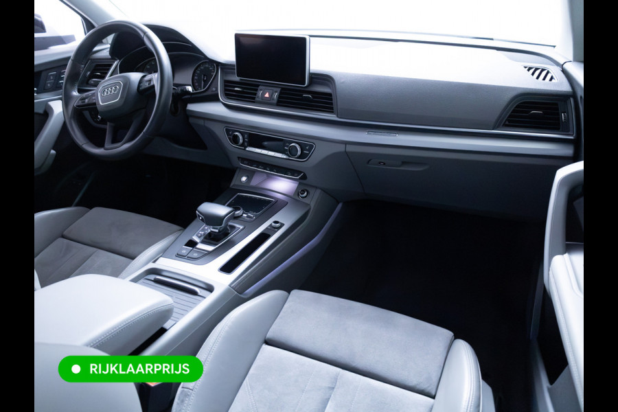 Audi Q5 50 TFSI e quattro S-Line | Luchtvering | Elec. trekhaak | Adaptieve cruise | Memory stoel | 360 Camera | Elec. achterklep | Navigatie, DAB, Stoelverwarming, Parkeerassistent, PDC V+A