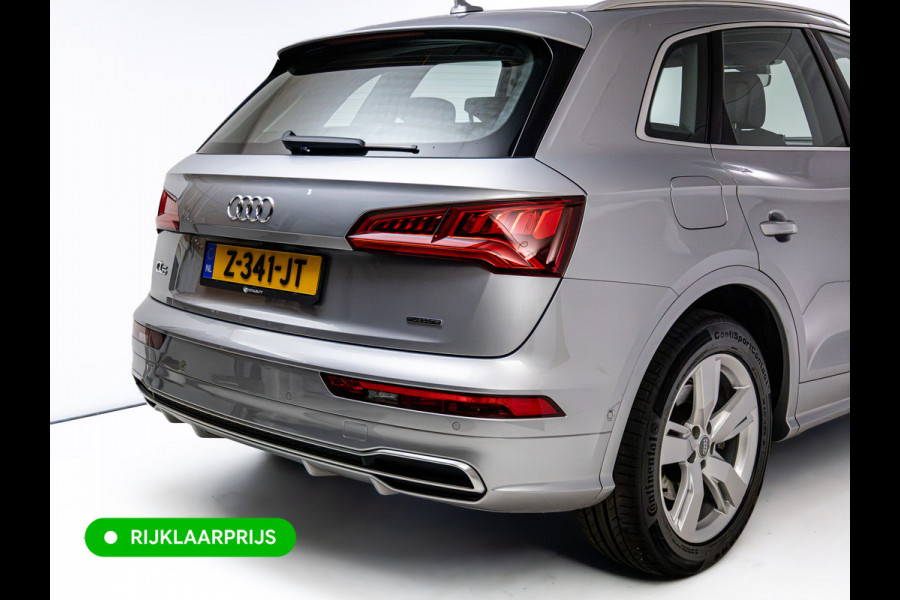 Audi Q5 50 TFSI e quattro S-Line | Luchtvering | Elec. trekhaak | Adaptieve cruise | Memory stoel | 360 Camera | Elec. achterklep | Navigatie, DAB, Stoelverwarming, Parkeerassistent, PDC V+A