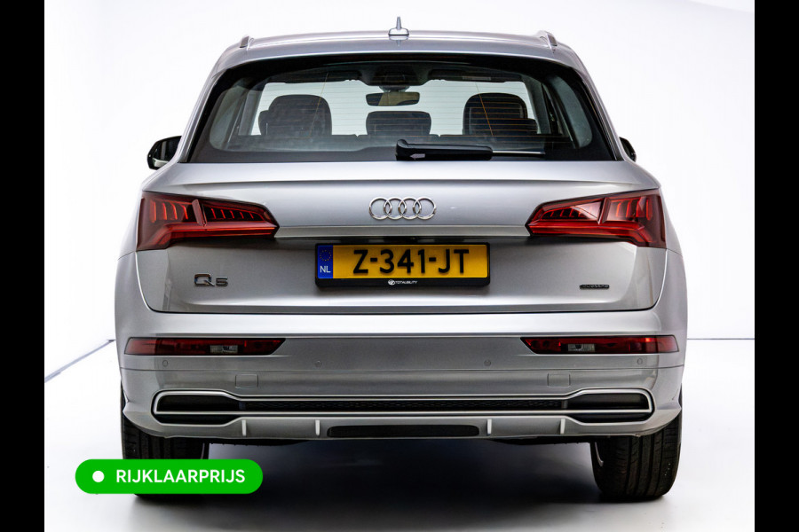 Audi Q5 50 TFSI e quattro S-Line | Luchtvering | Elec. trekhaak | Adaptieve cruise | Memory stoel | 360 Camera | Elec. achterklep | Navigatie, DAB, Stoelverwarming, Parkeerassistent, PDC V+A